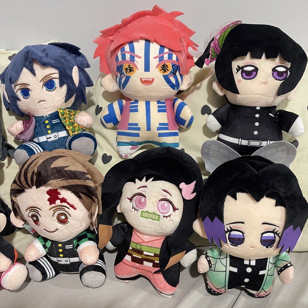 Demon Slayer Plush Toys - Various Characters (Category: Plushies & Soft Toys) located in Manila. Submitted by mallowieee (Listing ID 1459591066, Image 3). Description: 350 EACH, can give discounts if getting more than 2! - Collection of Demon Slayer plush toys - Characters available: Tanjiro, Nezuko, Zenitsu, Giyu, Akaza, Shinobu, Kanao - Ideal for anime fans and collectors.