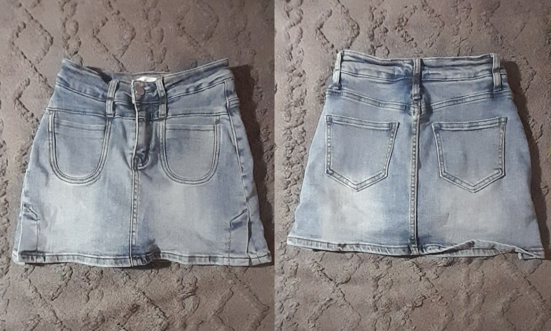 Denim Skort (Light Denim color) (Category: Shorts) located in Cebu City. Submitted by nhicesignature (Listing ID 1459498441, Image 1). Description: Thick and comfy..