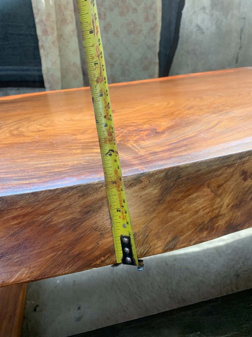Dining Table for sale (Category: Construction & Building Materials) located in Quezon City. Submitted by jhanjhan23 (Listing ID 1459622049, Image 3). Description: live edge Dining Table for sale good for 8-10 Seaters narra wood materials 8ft lenght loc Binangonan Rizal.