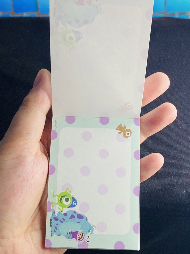 Disney Pixar Monster Inc. Notepad (Category: Stationery & School Supplies) located in Manila. Submitted by kawaii_omocha_est2020 (Listing ID 1459636875, Image 3). Description: ✅Mine now/ Pay now ✅ Please scan all photos for more details. ✅ Manage your expectation. Most of items are preloved. ✅ Actual color may vary due to lighting conditions. ✅ Gcash Pyment ✅ Mode of Delivery Via Flash Express 🚫No Low Balling/ Low Ballers will be ignored. 🚫No R