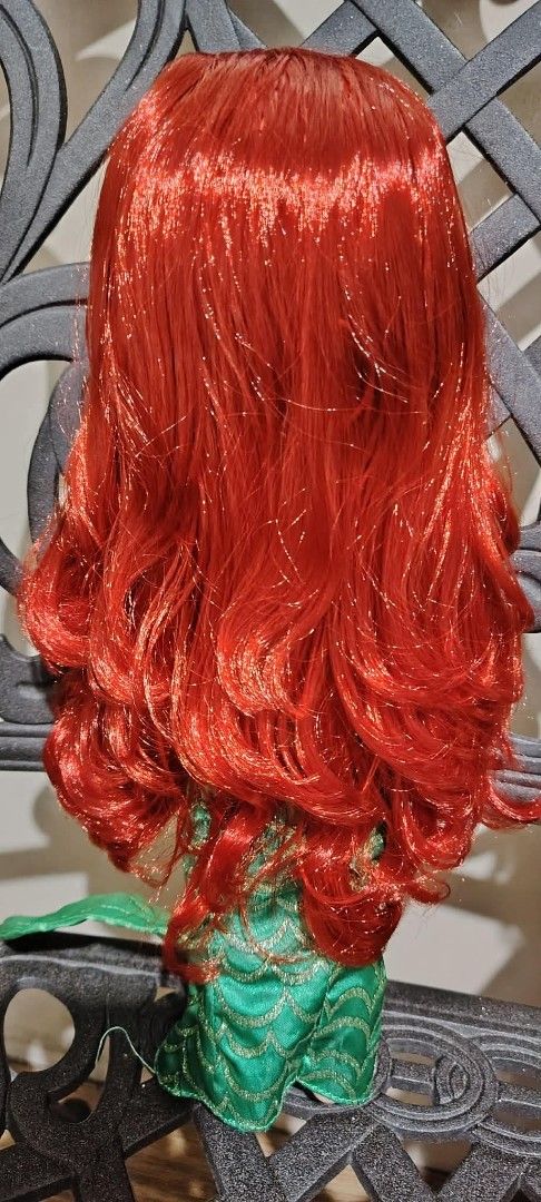 Disney Princess Ariel Toddler Doll (Category: Kids Toys) located in Manila. Submitted by justybelieve2026 (Listing ID 1459629271, Image 1). Description: - Ariel toddler doll - Red hair and blue eyes - Iconic green mermaid tail - Purple seashell top - Perfect for Disney fans - Ideal for imaginative play.