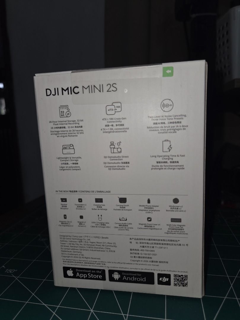 DJI MIC MINI 2S (2TX + 1RX + CC) Wireless Microphone System (Category: Microphones) located in Imus. Submitted by paolodividedby0 (Listing ID 1446402219, Image 2). Description: - DJI Mic Mini 2 Wireless Microphone System - Compact and Portable Design - Ideal for Vlogging & Content Creation - Includes Charging Case and Microphones - Delivers Clear, High-Quality Audio - Ready to Use.