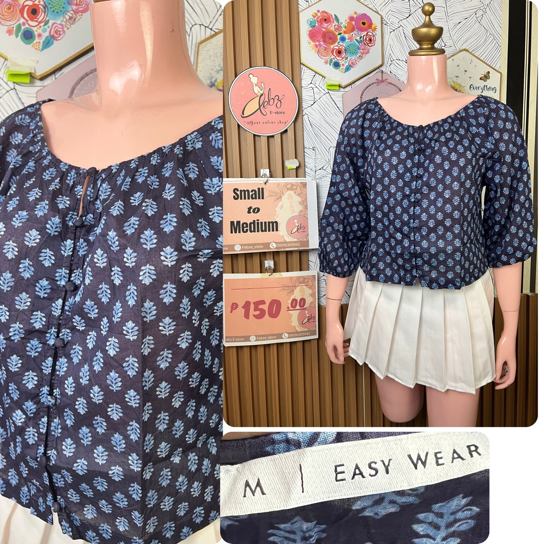 DUBAI BLOUSE / LONG-SLEEVE NEW COLLECTION ASSORTED A12 (Category: Blouses) located in Talisay. Submitted by frentuma (Listing ID 1459492465, Image 2). Description: VISIT MY FB PAGE FEBZ E-STORE FOR MORE ITEMS 💕💕🛍️🛍️ Like new Preloved price and size indicated each picture 👍 like and follow fb page Febz e-store for more available items 📌Location Deca Dumlog Talisay Cebu Cebu buyer- delivery maxim add delivery fee or pick.up (Near location) 🌟