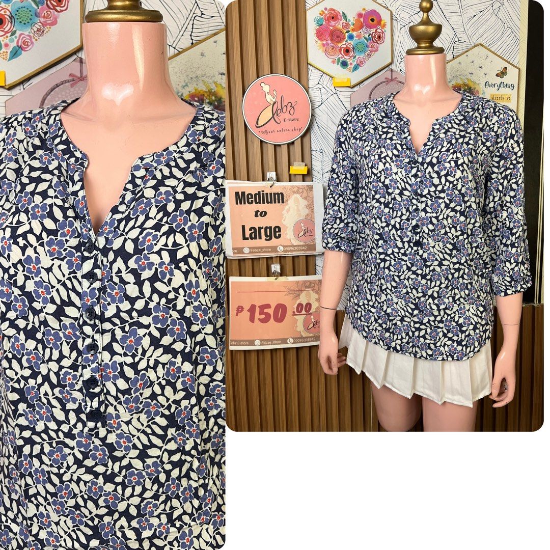 DUBAI BLOUSE / LONG-SLEEVE NEW COLLECTION ASSORTED A19 (Category: Blouses) located in Talisay. Submitted by frentuma (Listing ID 1459494066, Image 2). Description: VISIT MY FB PAGE FEBZ E-STORE FOR MORE ITEMS 💕💕🛍️🛍️ Like new Preloved price and size indicated each picture 👍 like and follow fb page Febz e-store for more available items 📌Location Deca Dumlog Talisay Cebu Cebu buyer- delivery maxim add delivery fee or pick.up (Near location) 🌟