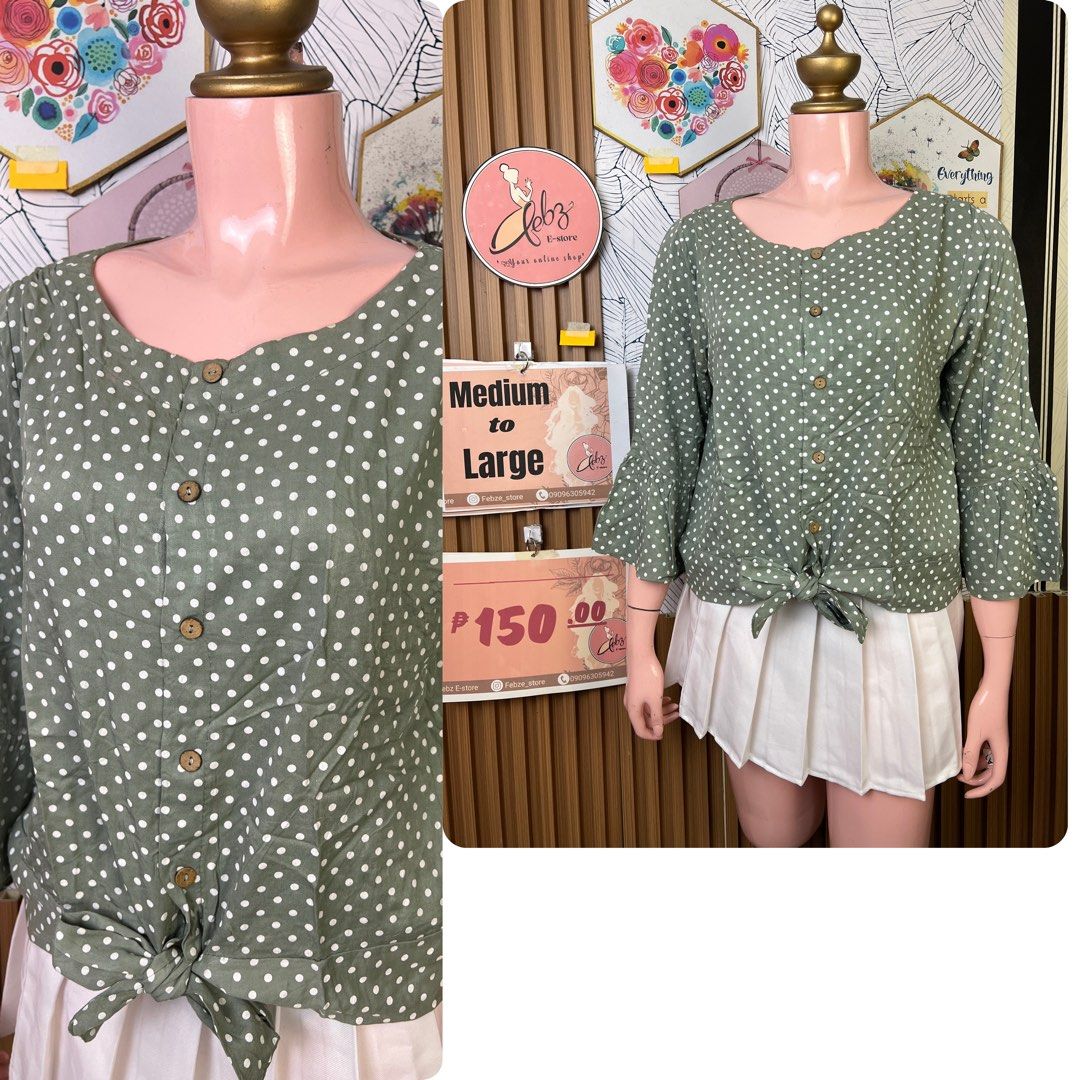 DUBAI BLOUSE / LONG-SLEEVE NEW COLLECTION ASSORTED A19 (Category: Blouses) located in Talisay. Submitted by frentuma (Listing ID 1459494066, Image 1). Description: VISIT MY FB PAGE FEBZ E-STORE FOR MORE ITEMS 💕💕🛍️🛍️ Like new Preloved price and size indicated each picture 👍 like and follow fb page Febz e-store for more available items 📌Location Deca Dumlog Talisay Cebu Cebu buyer- delivery maxim add delivery fee or pick.up (Near location) 🌟