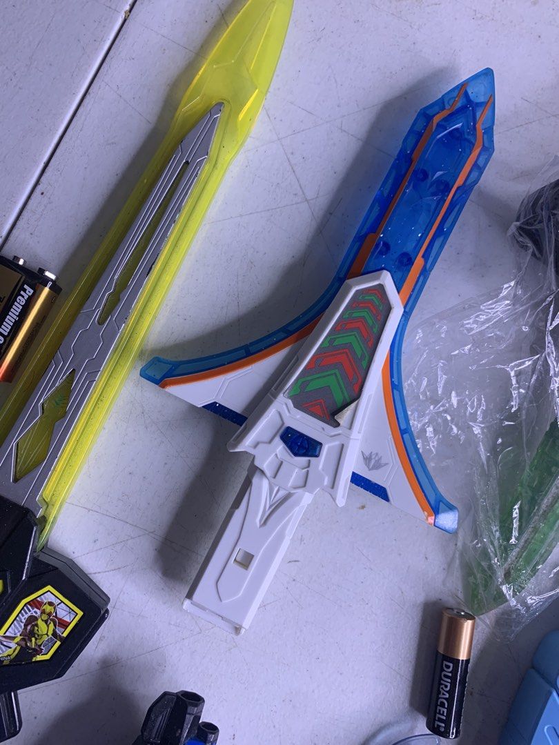DX Kamen Rider / Weapons / Assorted (Category: Action & Battle Toys) located in Carmona. Submitted by bihira (Listing ID 1459525737, Image 3). Description: DX Kamen Rider / Weapons / Assorted - WYSIWYG - As is condition - Assorted - sword, tested working.