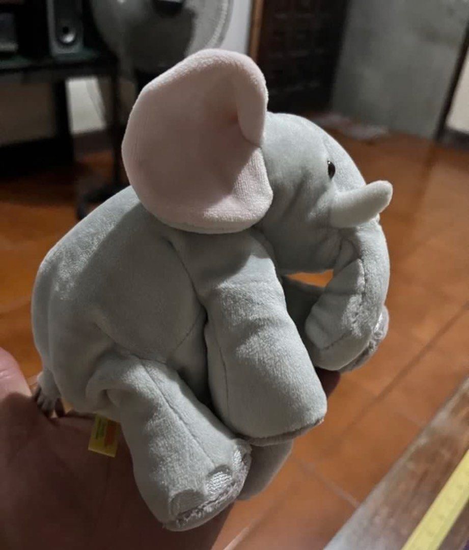 Elephant small plush #2 (SALE) (Category: Plushies & Soft Toys) located in Paranaque City. Submitted by bonsaiart (Listing ID 1459688183, Image 1). Description: Pre owned Good condition 76+sf Payment via GCASH or paymaya No to meetup No to cop / cod Shipping via j&t only.