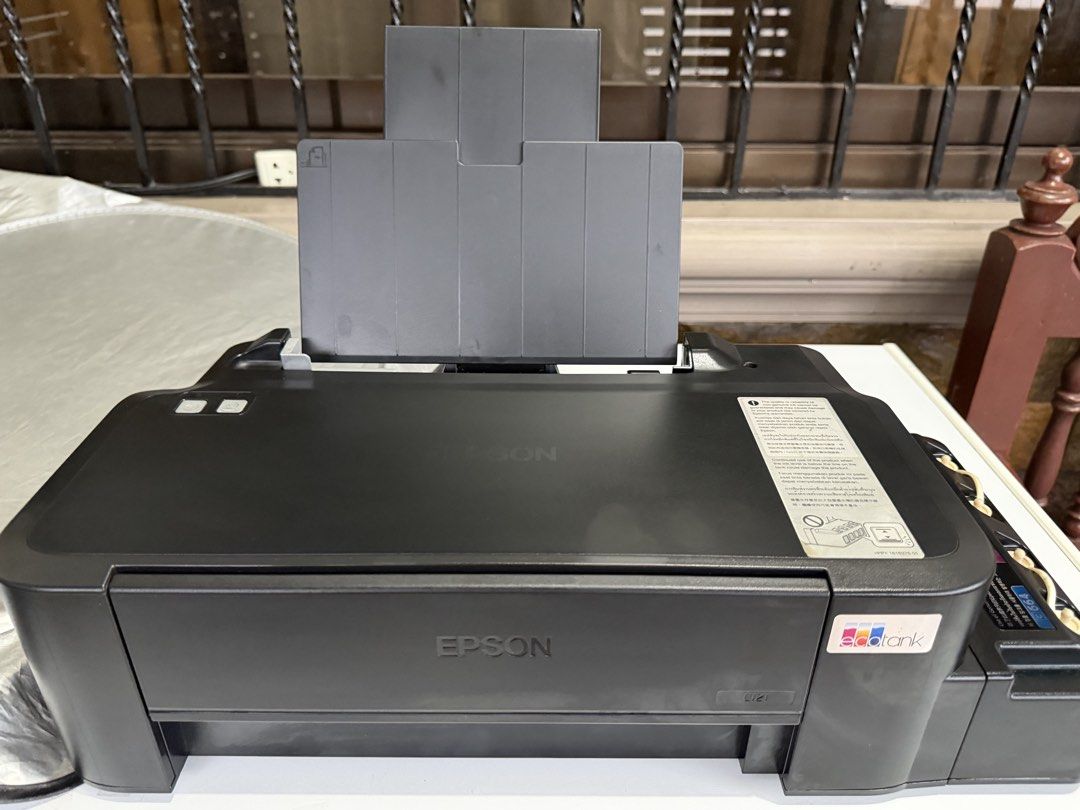 Epson l120 (Category: Printers, Scanners & Copiers) located in Manila. Submitted by jonathansamaniego (Listing ID 1459522990, Image 2). Description: Epson L120 printer With cables Dye ink No issue Bataan area only Pag malayo kayo pickup .