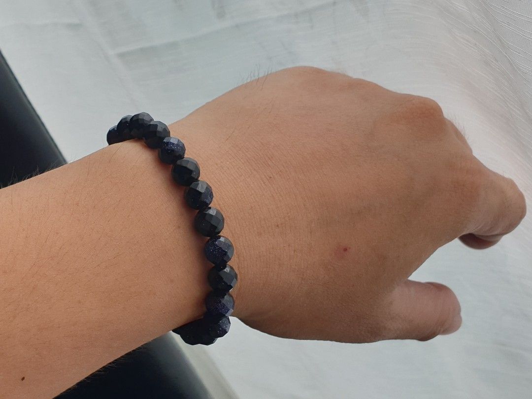 Faceted Blue Goldstone Bracelet (Category: Bracelets) located in Quezon City. Submitted by WasalakTwo (Listing ID 1459653055, Image 3). Description: Bought in Japan High quality Good as new Open for delivery nationwide.