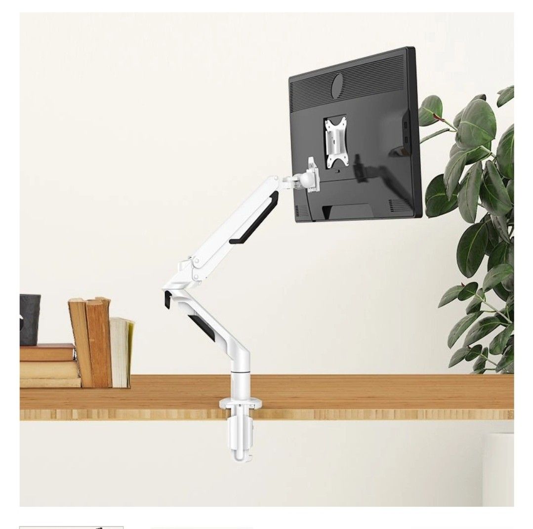 Flexispot Single Gas Spring Monitor Arm (Category: Monitor Screens) located in Makati City. Submitted by catfs (Listing ID 1459528675, Image 2). Description: All sales are final. No returns or exchanges. Single Gas Spring Monitor Arm – Premium MA8 retails for 3990 to 4980 High-End Alloy: Durable aircraft aluminum with a premium finish. Rapid Mounting: Quick-release VESA fits 17″–36″ screens (up to 12kg). Pneumatic Lift: Smooth, counterbalanced co