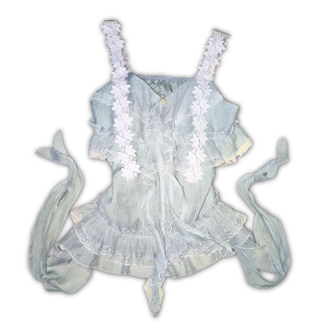 Floral Mermaid-like Top (Category: Others Tops) located in Talacogon. Submitted by dumpy_rain (Listing ID 1459655938, Image 1). Description: — XS • S • M 𝐌𝐈𝐍𝐄 𝐍𝐎𝐖, 𝐏𝐀𝐘 𝐍𝐎𝐖 🎀 — for Responsible Buyer only! 💐 𝙈𝙊𝘿𝙀 𝙊𝙁 𝙋𝘼𝙔𝙈𝙀𝙉𝙏: Gcash 𝜗ৎ All items are washed and sanitized for your convenience 🧺 𝑺𝑯𝑰𝑷𝑷𝑰𝑵𝑮 & 𝑫𝑬𝑳𝑰𝑽𝑬𝑹𝒀 ♡ Regular J&T express ──── 𝜗ৎ ──── 𝜗ৎ ──── 𝜗ৎ Note: Any noticeable flaws will be indicated,