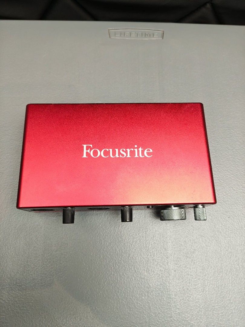 Focusrite Scarlett 4i4 Audio Interface (Category: Other Audio Equipment) located in Manila. Submitted by jimbo2003 (Listing ID 1459584540, Image 2). Description: - Focusrite Scarlett 4i4 Audio Interface - Color: Red - Versatile connectivity: Inputs/outputs for microphones, instruments, and line-level devices - MIDI In/Out included - Ideal for recording music or podcasts - Fully functional and in good working condition.