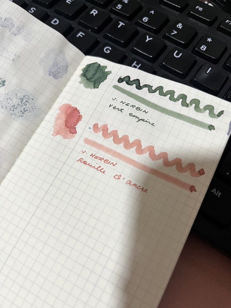 Fountain Pen Ink Samplers - 3ml (Category: Stationery & School Supplies) located in Makati City. Submitted by papersbymomo (Listing ID 1459568246, Image 3). Description: - Fountain Pen Ink Samplers - 3ml vials Inks Available 5x Arcus Artisan Dearest Darkness - 85 each 3x Arcus Artisan Dear Heart - 85 each 2x Arcus Artisan Earthsong - 85 each 8x Arcus Artisan Steel Blue - 85 each 2x Ferris Wheel Press Brilliant Beanstalk (shimmer) - 165 each 2x Pi