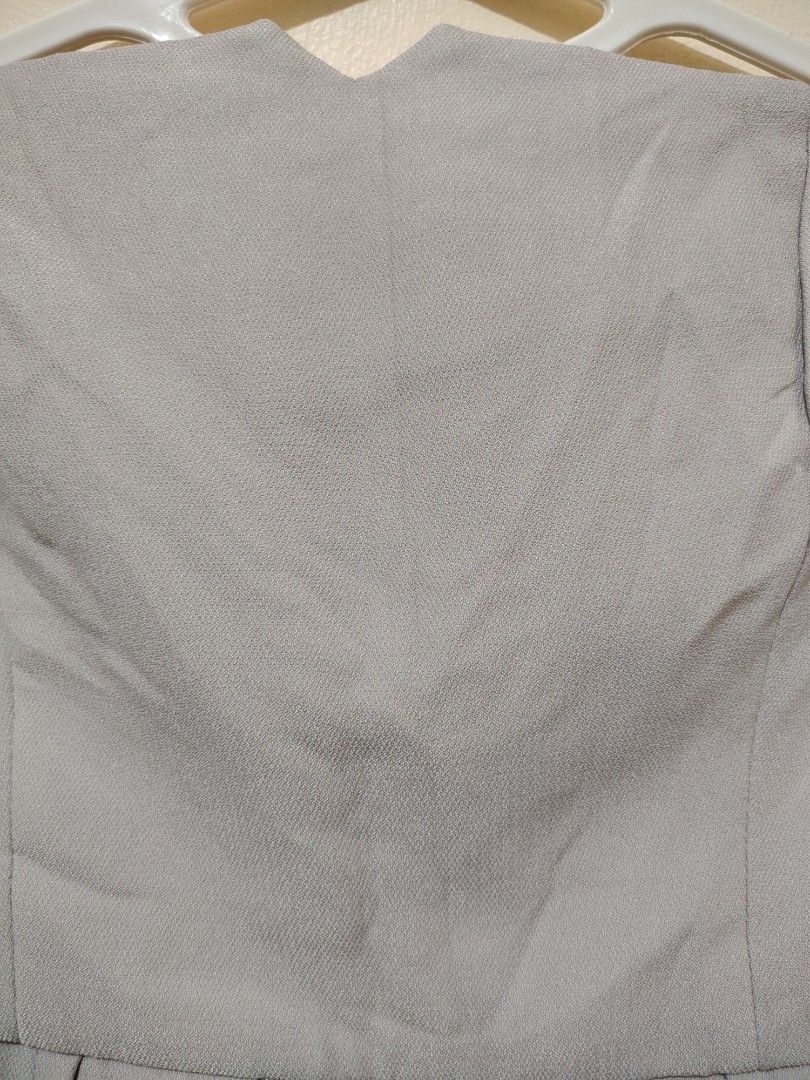 FREE ❤ Grey Strapless Romper with Pockets (Category: Rompers) located in Manila. Submitted by forthriftstorewarriors (Listing ID 1459563390, Image 3). Description: FREE ITEM IF YOU PURCHASE 2 OR MORE ITEMS ❤❤❤ Grey strapless romper. Has a V-neckline detail at the front. Features two side pockets and a faux pocket at the back. Zipper closure at the back. The shorts have a skort-like appearance with pleats in the front. Great for a night out or a c