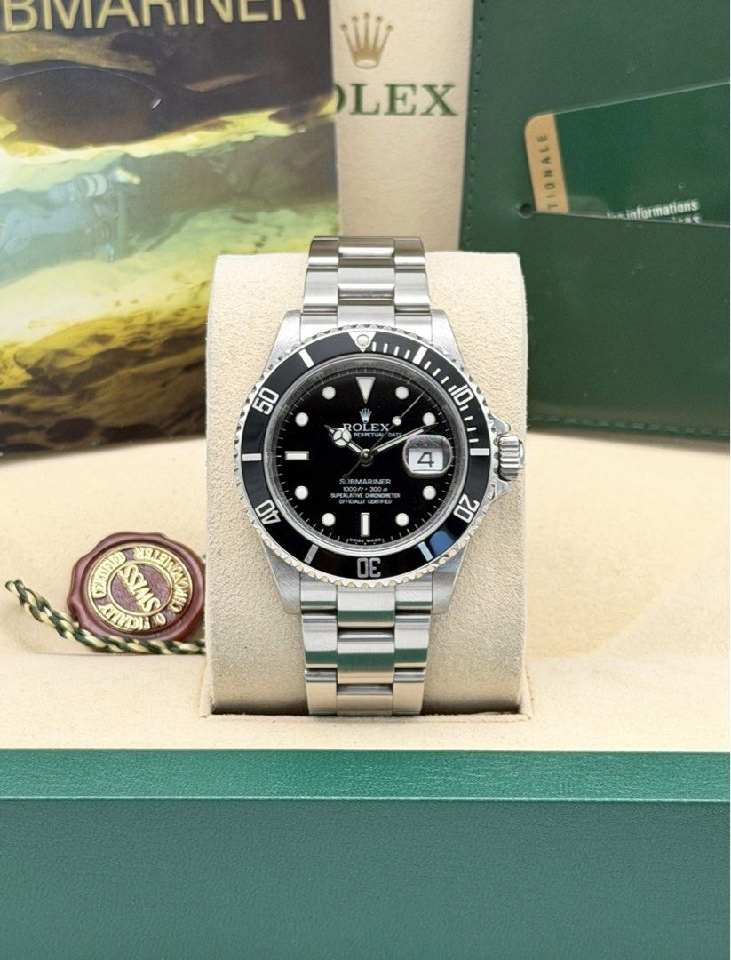 Fullset Rolex Submariner Date 40mm 2010 (Category: Luxury Watches) located in Manila. Submitted by timelesseleganceph (Listing ID 1459542043, Image 1). Description: Fullset Rolex Submariner Date 40mm 2010 Reference 16610LN Size 40mm Dated 2010 Complete/Fullset - Box, Warranty Card, Booklet, Tag.