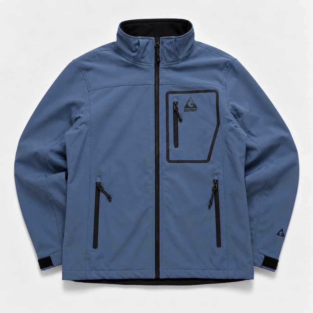 Gerry Men's Softshell Jacket ( Wind & Water Resistant ) (Category: Activewear) located in San Pablo. Submitted by refitsph (Listing ID 1459672452, Image 2). Description: - Width: 24 - Length: 29.5 - Legit / Authentic - Flawless - Already Washed and Ready to Wear.