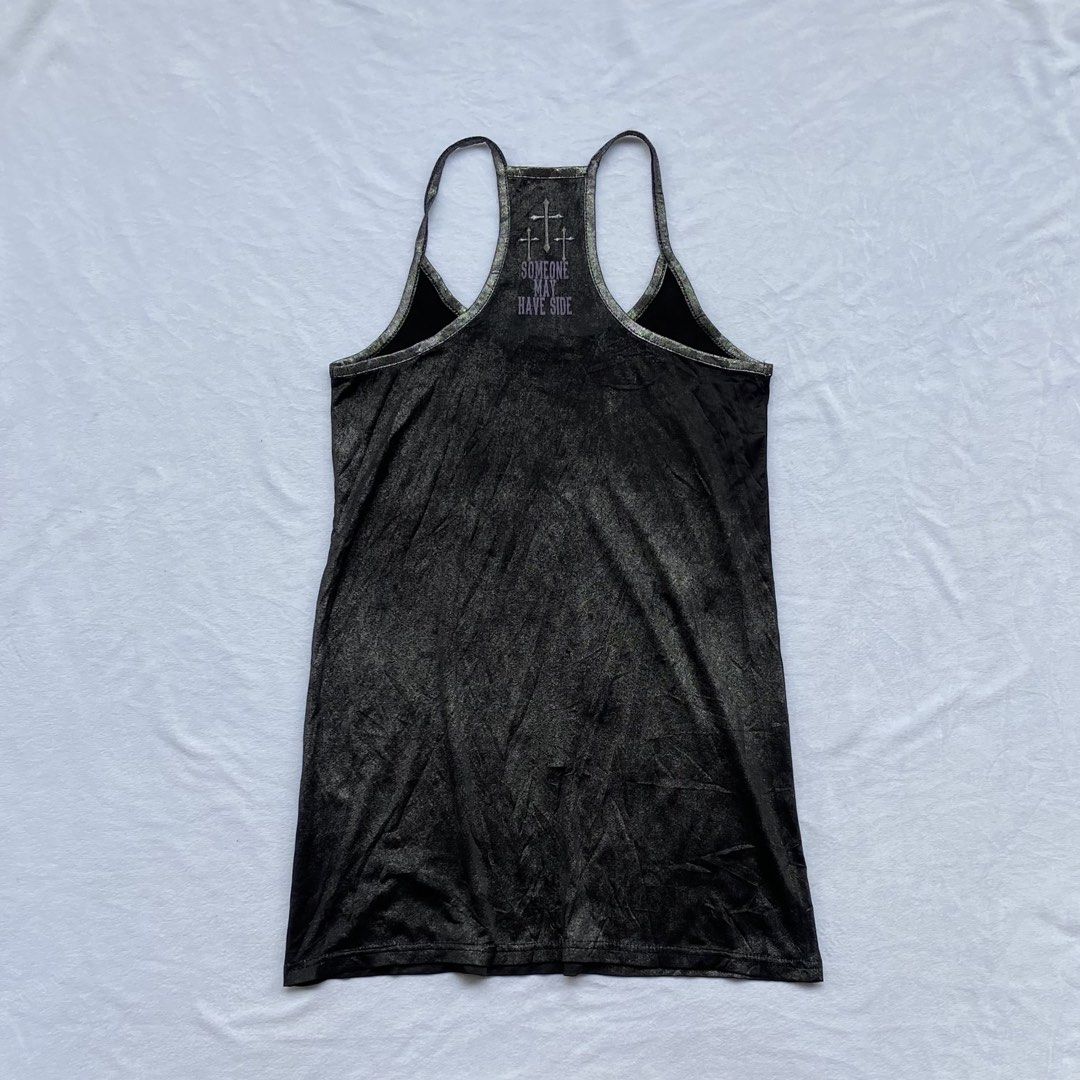 Ghost of Harlem Triple Cross (Category: Blouses) located in General Santos City (Dadiangas). Submitted by kala_chuchi (Listing ID 1459532880, Image 2). Description: Size. F 14 inches width 27 inches length No flaws Over all condition Excellent .