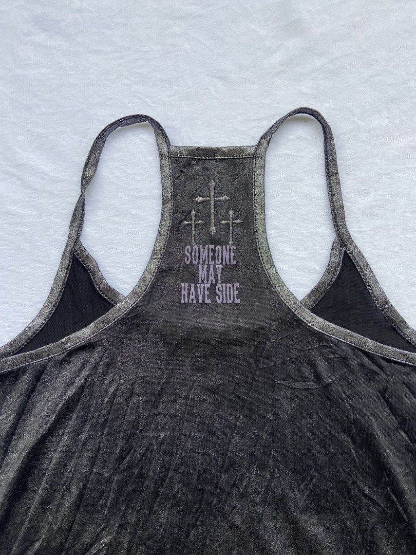 Ghost of Harlem Triple Cross (Category: Blouses) located in General Santos City (Dadiangas). Submitted by kala_chuchi (Listing ID 1459532880, Image 3). Description: Size. F 14 inches width 27 inches length No flaws Over all condition Excellent .