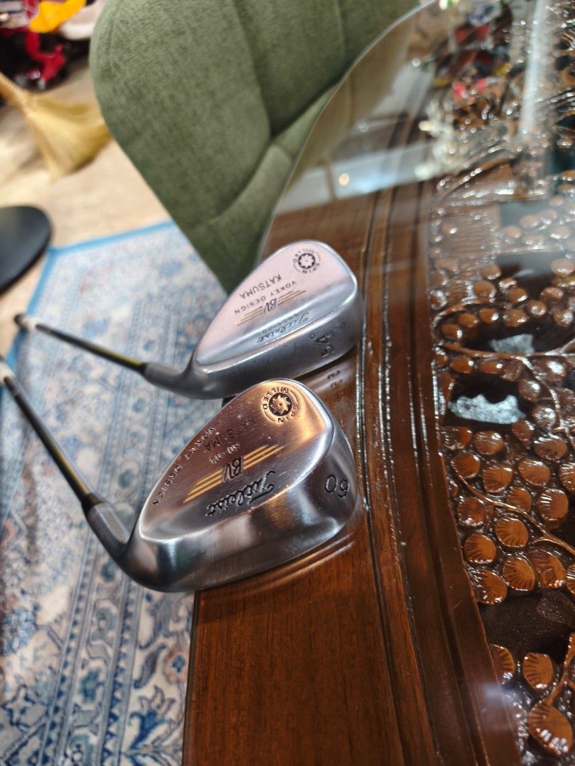 Golf Tileist Vokey Wedge (Category: Other Sports Equipment and Supplies) located in Paranaque City. Submitted by manilagolfmarket (Listing ID 1459627799, Image 2). Description: For Sale Titleist Vokey Wedge 54° & 60° Project X shaft take both for only 8.3k pick up Bf Paranaque free shipping within MM..
