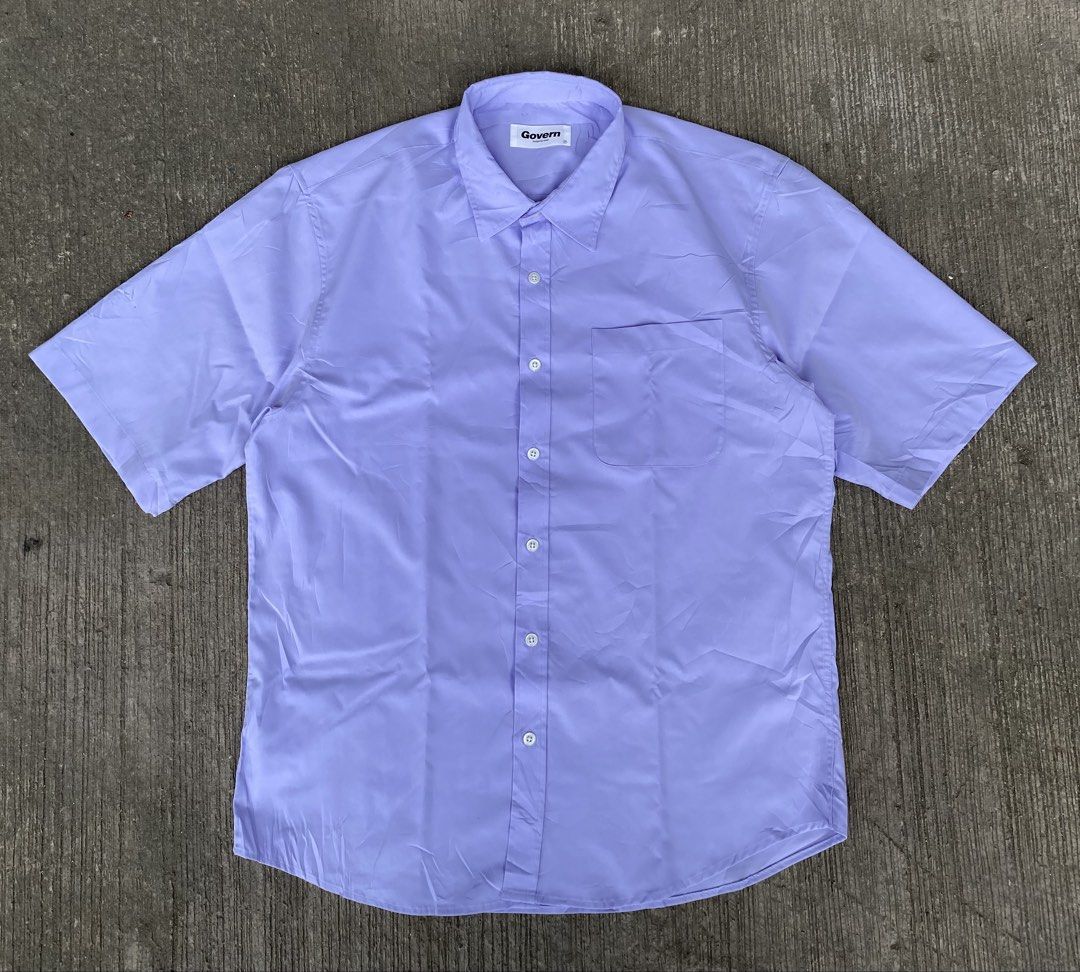 Govern Purple Button Down Polo (0141) (Category: Formal Shirts) located in Cebu City. Submitted by czar0518 (Listing ID 1459568218, Image 1). Description: Govern Purple Button Down Polo Made in Korea Width 21.5 Length 29 Excellent condition No issue Dm sure buyer.📩.
