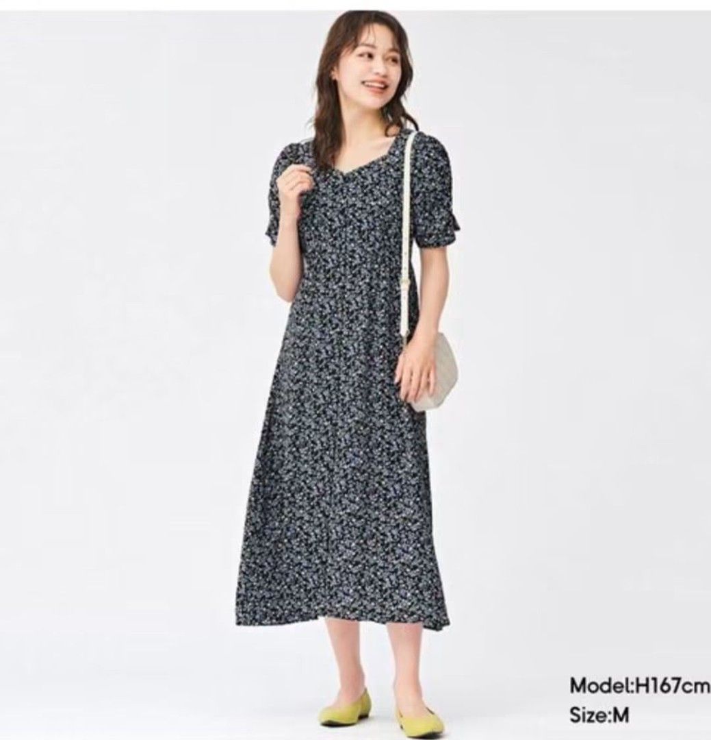 GU FLORAL PRINT BUTTON DOWN DRESS (Category: Dresses) located in Cavite. Submitted by j-jthriftshop (Listing ID 1459628954, Image 1). Description: GU FLORAL PRINT BUTTON DOWN DRESS EXCELLENT CONDITION LARGE BUST 19" LENGTH 47" .