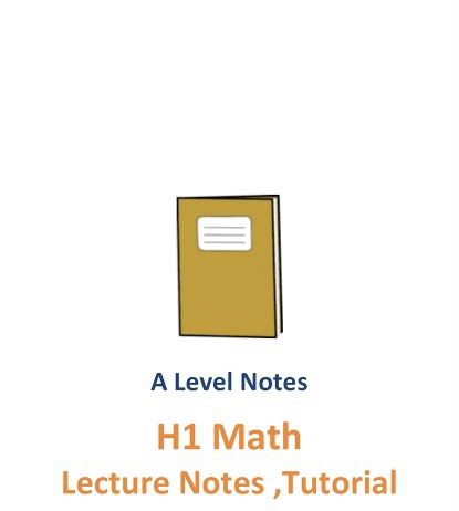 H1 Maths Notes (Category: Assessment Books) located in Singapore. Submitted by chiangzp (Listing ID 1393494541, Image 1). Description: Hardcopy $5 soft copy notes $3 .