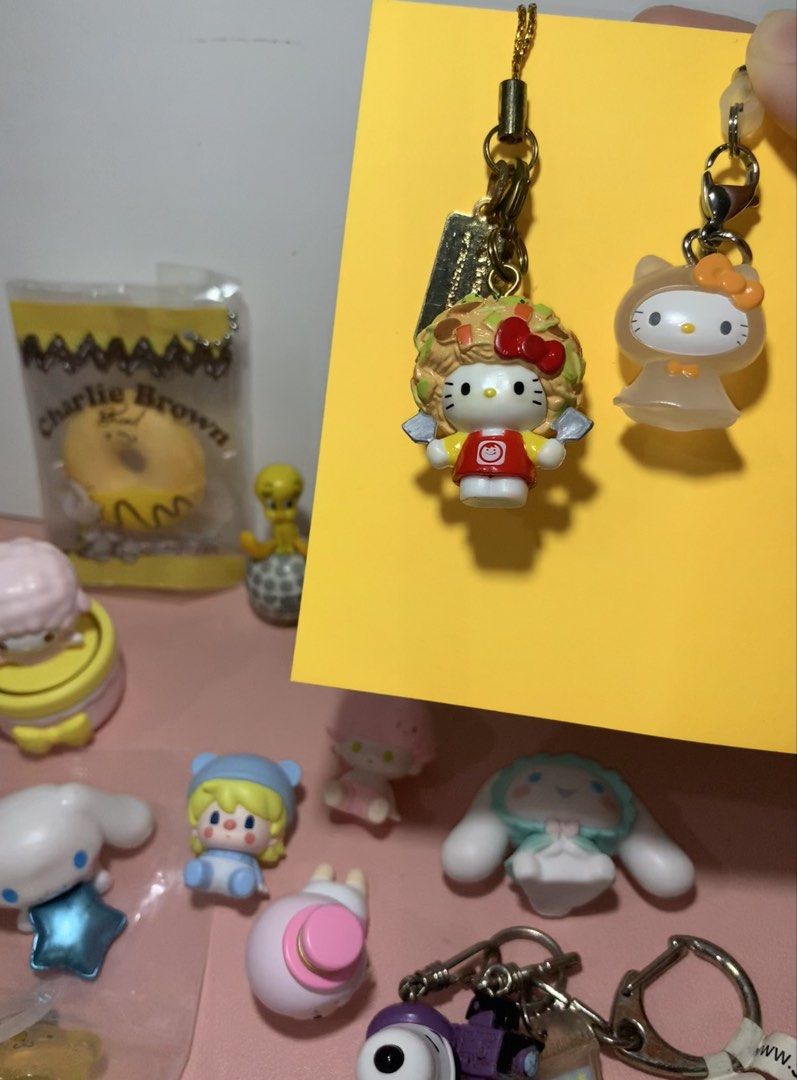 Hello Kitty HK Sanrio Keychain (Category: Character Goods) located in Valenzuela. Submitted by heypapermoon (Listing ID 1459640774, Image 1). Description: Hello Kitty HK Sanrio Keychain Orange ribbon: 130 pesos Pasta: 160 pesos (Never been used, but the packaging wasn’t in good condition, so I removed it) Both with markings Manage your expectation RFS: declutter Message me here for any question regarding the item .