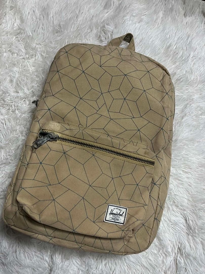 Herschel Khaki Classic Backpack, (Category: Backpacks) located in Manila. Submitted by senggggg. (Listing ID 1459663156, Image 2). Description: good condition working zip minimal sign of use need wash check detail and size.
