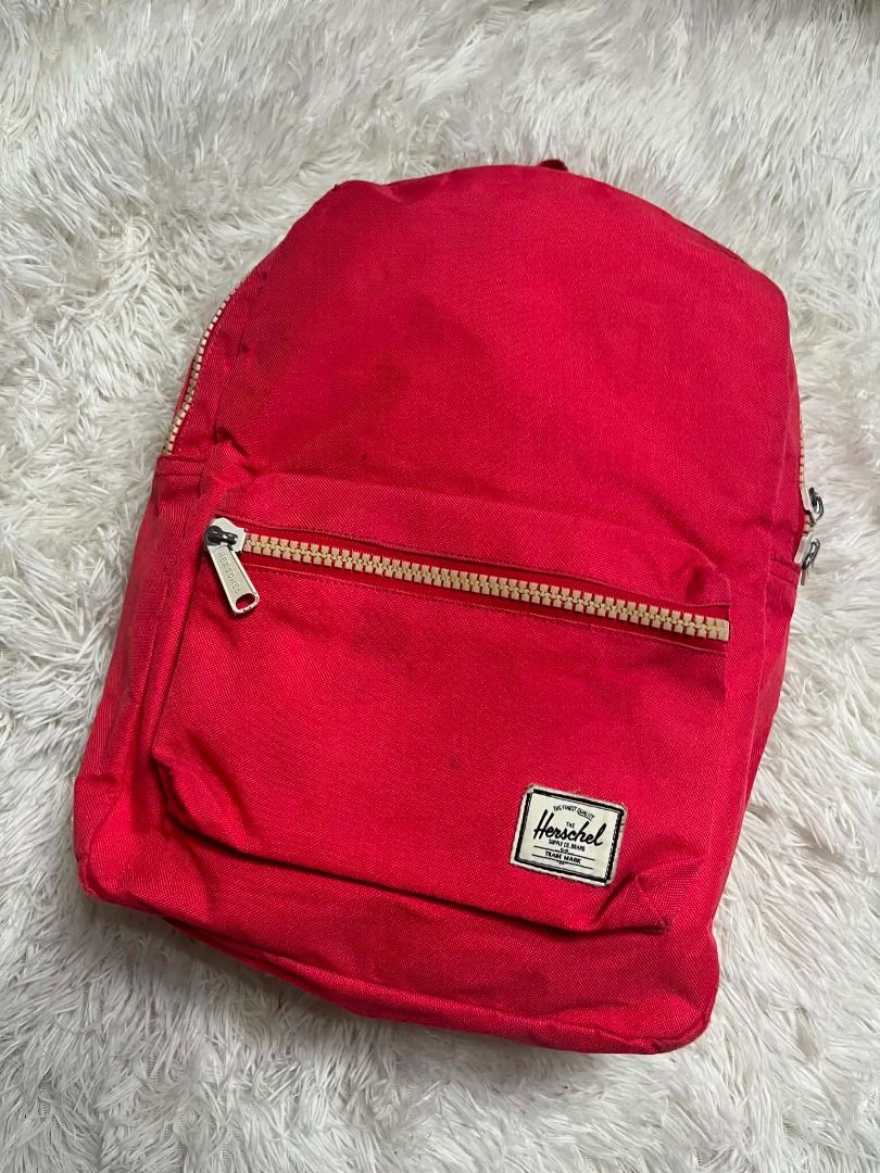 Herschel Red Candy Classic Backpack (Category: Backpacks) located in Manila. Submitted by senggggg. (Listing ID 1459662329, Image 2). Description: good condition working zip minimal sign of use need wash .
