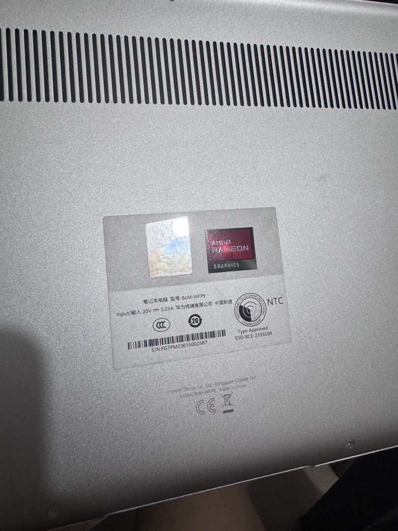 Huawei D15 (Category: Laptops & Notebooks) located in Manila. Submitted by shnytpl (Listing ID 1459541390, Image 3). Description: Huawei MateBook D 15 ✨ AMD Ryzen 7 5700U with Radeon Graphics ✨ 8GB RAM ✨ 512GB SSD (477GB usable) ✨ Windows 11 Home ✨ 15.6” Full HD display ✨ Slim & lightweight — perfect for work, school, WFH, browsing, Canva, etc. 📌 Price: ₱23,000 💰 Slightly negotiable for sure buyer 📍 Location: Rodriguez Rizal 🚚 Meet-up: Rizal,