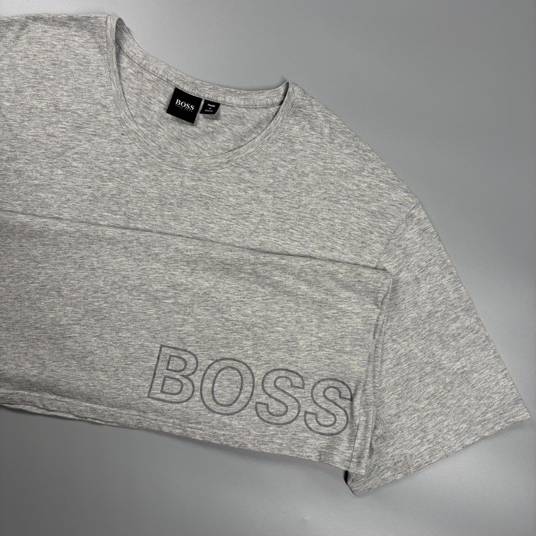 (Sale)Hugo Boss (Category: Activewear) located in Cavite. Submitted by onebeancent (Listing ID 1459623706, Image 3). Description: 🔘Hu.6o B0ss Identity Crewneck Size: XL Frame Dimension: 23.5" Width | 29" Length Color: Grey Color Rate: 10/10 Issue: None Condition: Good as new‼️ Before: 950php Now: 700php Additional Shipping Fee (J&T Small Pouch) 75php Luzon 100php visayas 120php mindanao.