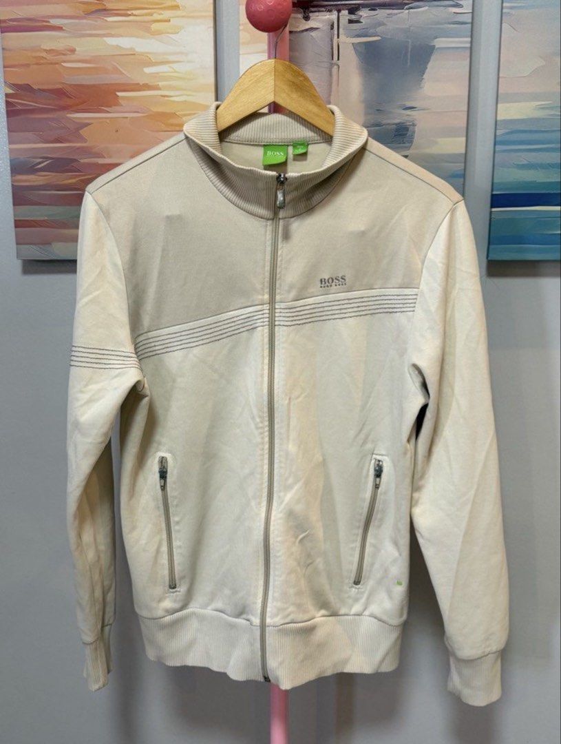 Hugo Boss Jacket and Blazer (Category: Coats, Jackets and Outerwear) located in Batangas. Submitted by melocollects (Listing ID 1459651492, Image 2). Description: - Hugo Boss Jacket and Blazer Set - Color: Beige and Cream, Navy Blue and Black - Features: Full zip closure, pockets - Style: Perfect for casual wear - Condition: Please check photos for details.