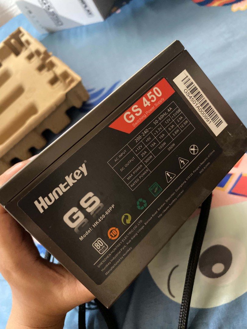 HuntKey GS 450 PSU Model HK450-60PP (Category: Desktops) located in Manila. Submitted by itsdeineella (Listing ID 1459530318, Image 1). Description: 🖥️ HUNTKEY GS450 80+ PSU — HK450-60PP 💰 Price: ₱750 slight negotiable Selling my Huntkey GS450 80+ PSU model: HK450-60PP - tested and working - 80 PLUS certified - PCIe 6+2 pin GPU connector - No known issues (makalawang lang) - no box 📌 Condition: Used, but tested working 📌 Reason for selling: U