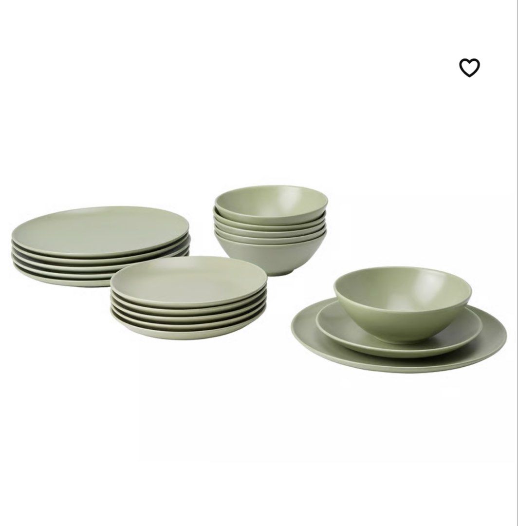 IKEA Kitchenware set (Category: Dinnerware & Cutlery) located in Singapore. Submitted by chon13 (Listing ID 1459549513, Image 1). Description: - Includes dinner plates, small plates, two sizes of bowls and mugs - Sets of 4, however only 3 of the smallest bowls - Dishwasher and microwave safe - Selling as a bundle.