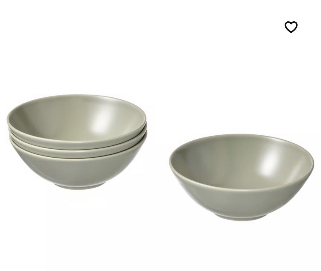 IKEA Kitchenware set (Category: Dinnerware & Cutlery) located in Singapore. Submitted by chon13 (Listing ID 1459549513, Image 2). Description: - Includes dinner plates, small plates, two sizes of bowls and mugs - Sets of 4, however only 3 of the smallest bowls - Dishwasher and microwave safe - Selling as a bundle.