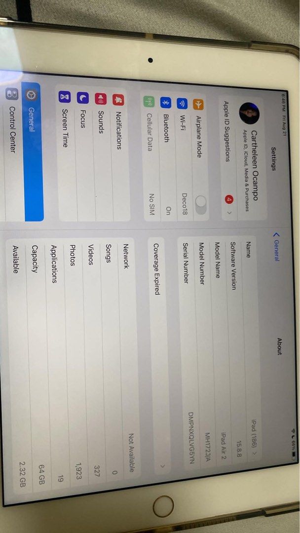Ipad Air 2 (64 gb) Rose Gold (Category: iPad) located in Cavite. Submitted by honeysyruplime (Listing ID 1459581504, Image 2). Description: Negotiable.