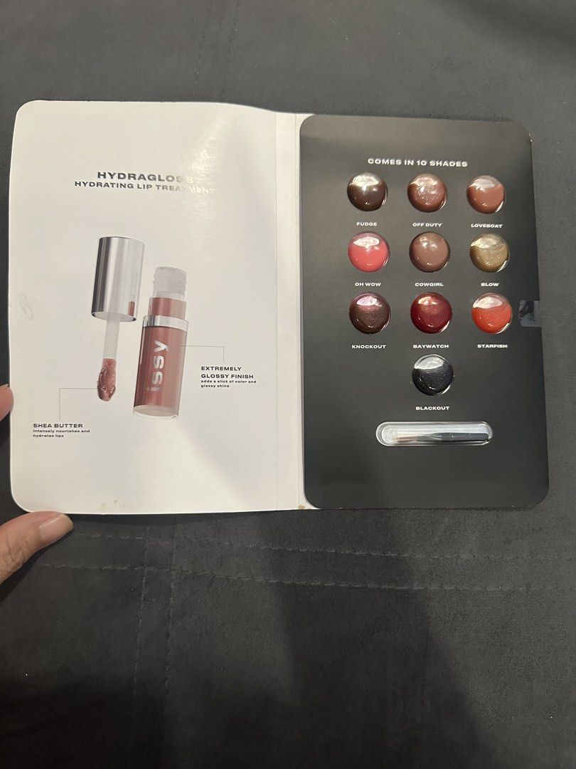 Issy Lipgloss (Category: Makeup) located in Quezon City. Submitted by declutter_with_ericka (Listing ID 1459501712, Image 3). Description: Issy Hydragloss Hydrating Lip Treatment 10 shades available.