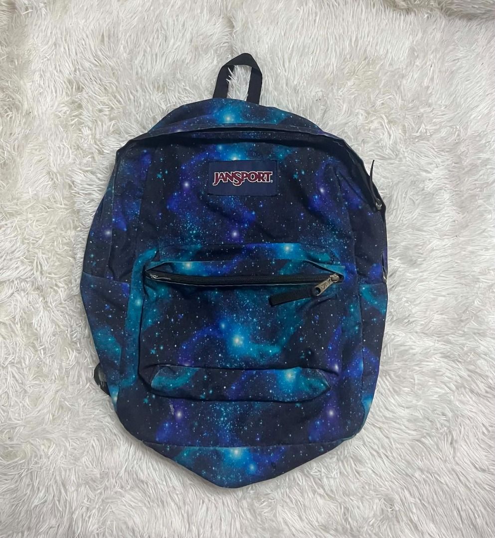 Jansport Galaxy Print Backpack (Category: Backpacks) located in Manila. Submitted by senggggg. (Listing ID 1459660944, Image 1). Description: good condition working zip need wash minimal sign of use .