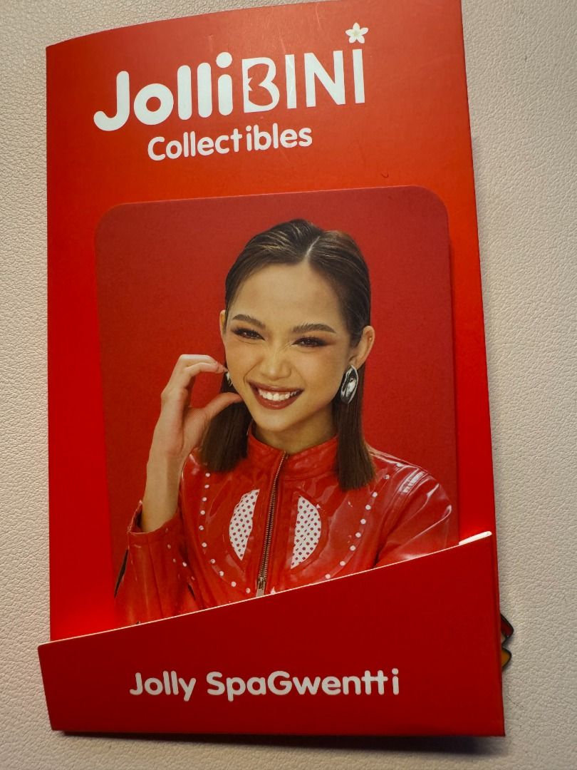 Jollibini V2 Keychains & Photocards (Category: Character Goods) located in Mabalacat. Submitted by xandramaglaqui (Listing ID 1459492404, Image 2). Description: Jollibini V2 Keychain & Photocards Keychain ONLY - 80 Aiah SET - 200 Gwen, Sheena, Stacey SET - 150.