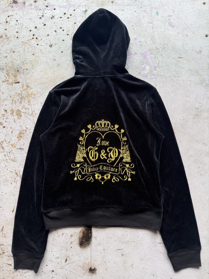 Juicy Couture (Category: Coats, Jackets and Outerwear) located in Quezon City. Submitted by macleen17 (Listing ID 1459619171, Image 2). Description: Juicy Couture Size L womes Excellent Condition Black Color Embroidery design .