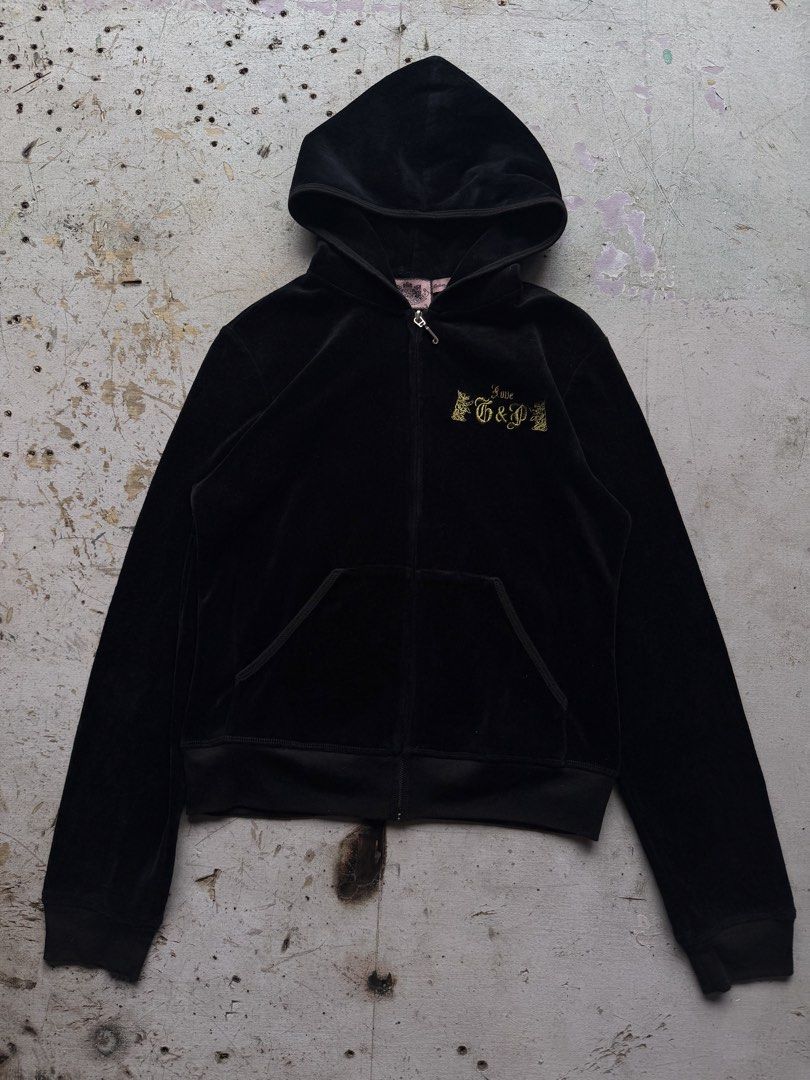 Juicy Couture (Category: Coats, Jackets and Outerwear) located in Quezon City. Submitted by macleen17 (Listing ID 1459619171, Image 1). Description: Juicy Couture Size L womes Excellent Condition Black Color Embroidery design .
