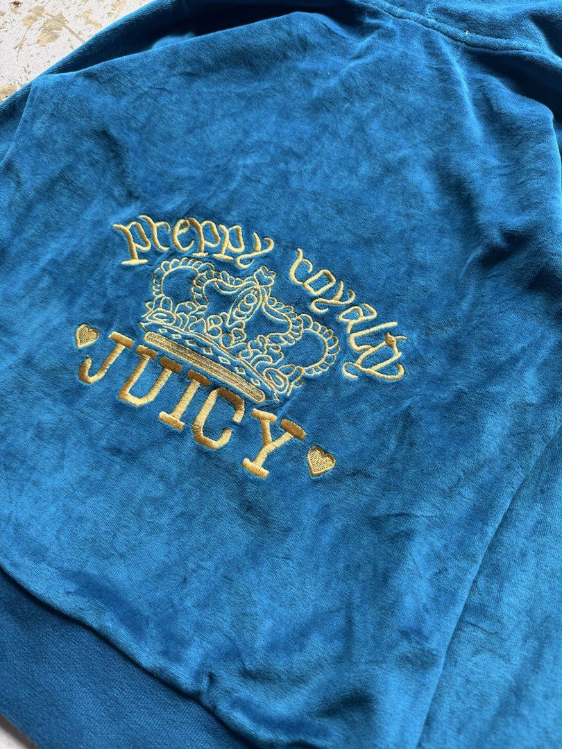 Juicy Couture (Category: Coats, Jackets and Outerwear) located in Quezon City. Submitted by macleen17 (Listing ID 1459619301, Image 3). Description: Juicy Couture Size L womes Excellent Condition Blue Color Embroidery design.