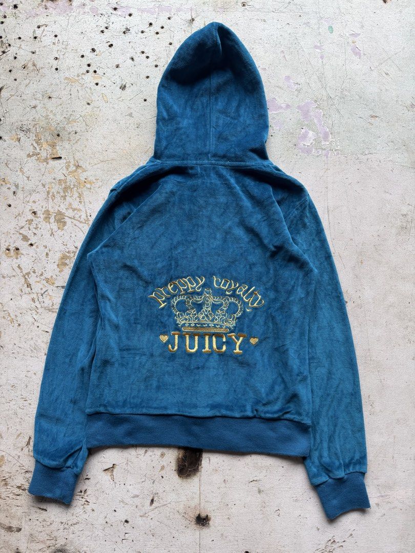 Juicy Couture (Category: Coats, Jackets and Outerwear) located in Quezon City. Submitted by macleen17 (Listing ID 1459619301, Image 2). Description: Juicy Couture Size L womes Excellent Condition Blue Color Embroidery design.