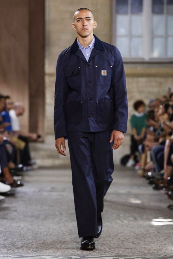 Junya Watanabe - Carhartt - S/S 18 - Checked Chore Jacket (Category: Coats, Jackets and Outerwear) located in Manila. Submitted by graymatter_ (Listing ID 1459555653, Image 1). Description: Junya Watanabe - Carhartt - S/S 18 - Checked Chore Jacket Tagged Size: L Condition: 9/10 Material: 100% Wool Lining: 100% Cotton Made in: Japan Dimensions Length: 29.5 Width: 22 Shoulder: 19.5 Sleeve: 27 .
