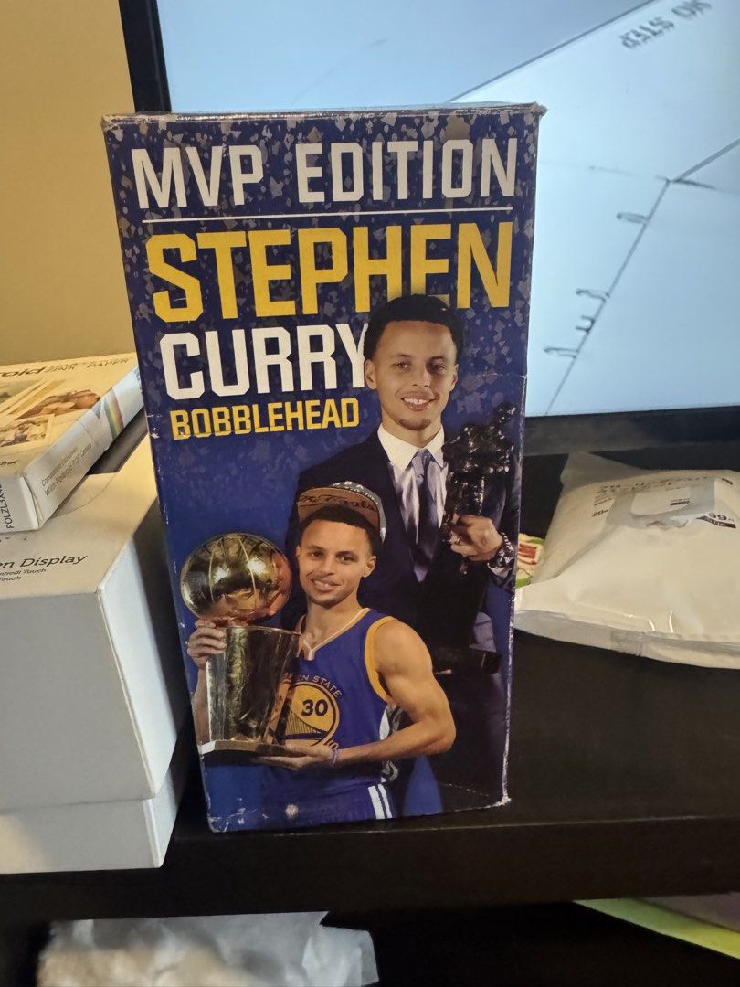 Kaiser Permanente Stephen Curry MVP Edition Bobblehead (Category: Figurines & Statues) located in Pasig City. Submitted by jkmoments (Listing ID 1459566131, Image 1). Description: 10,000 of these given at Oracle Arena. Oct 13, 2015. Limited collectors edition. Box has obvious wear and tear but item is original. Stephen Curry MVP Edition Bobblehead - Kaiser Permanente & Golden State Warriors collaboration - Decorative figurine (not a toy) - Made i
