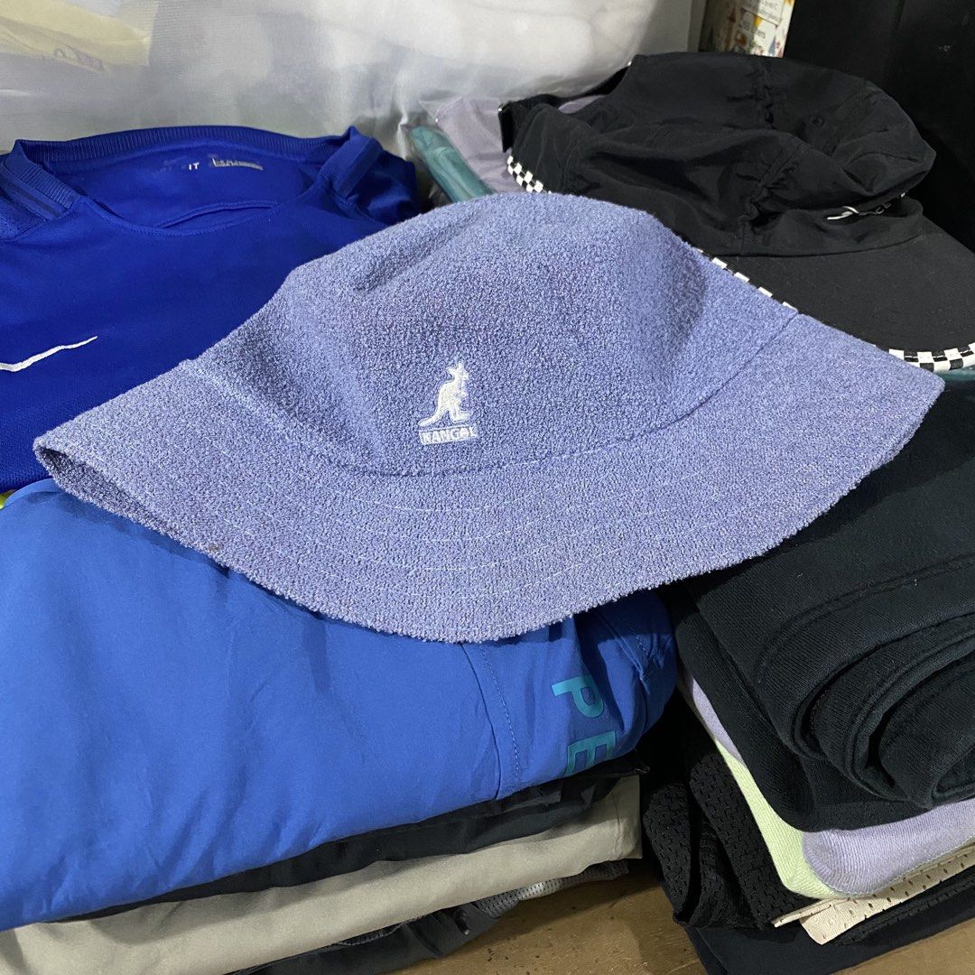 Kangol Bermuda Bucket Hat (Category: Caps & Hats) located in Makati City. Submitted by kendrickstuffs (Listing ID 1459631596, Image 2). Description: Kangol Bermuda Bucket Hat Light Purple Medium size ontags No issue Verygood condition 900 only.