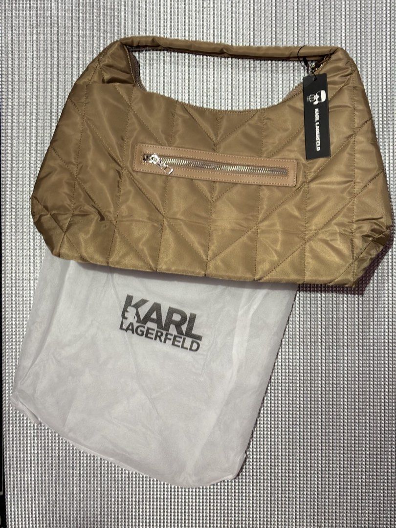 Karl Lagerfeld Hobo bag (Category: Shoulder Bags) located in Cavite. Submitted by littlesweetshop (Listing ID 1459617521, Image 2). Description: Fixed No last price Before 1800 Mop gcash Plus sf.