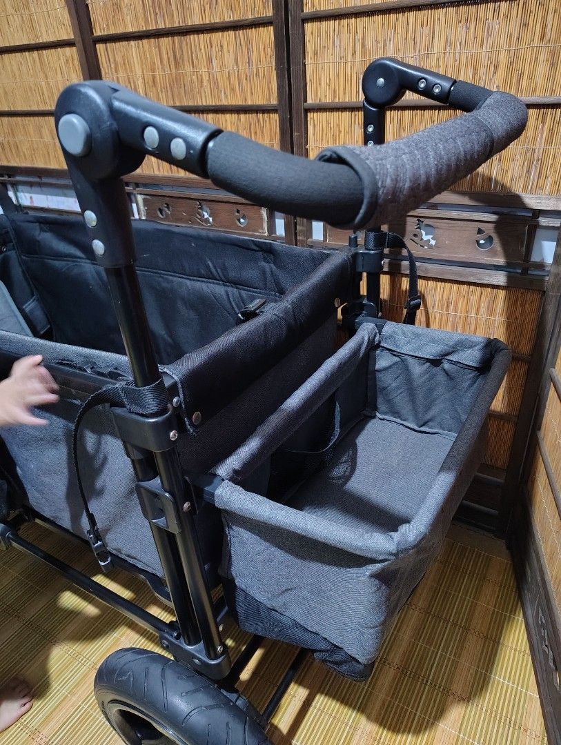 Keenz Wagon Stroller — 2-Seater (Category: Strollers) located in Dasmarinas. Submitted by k3japanstoreph (Listing ID 1459609164, Image 3). Description: FOR SALE Preloved Keenz Wagon Stroller — 2-Seater Ang daming storage! 😍 Good condition ✅ Washed, cleaned, and ready to use ✅ Please expect some signs of usage since this is a preloved item Actual photos (WYSIWYG) ❌ No return, no exchange ✅ Pneumatic Back Tires ✅ 5-Point Safety Belt ✅ Adjustable H