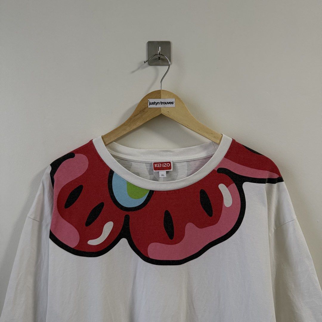 Kenzo Nigo Boke Boys Tee (Category: Tshirts & Polo Shirts ) located in Paniqui. Submitted by justyntrouves (Listing ID 1459516503, Image 3). Description: (Legit/ Authentic✅) Tag Size: XL (Dimensions in inches) Width: 25 Length: 31 Condition: 9/10 Buyer will shoulder the shipping fee. Check all photos before purchasing. For any questions, feel free to ask. .