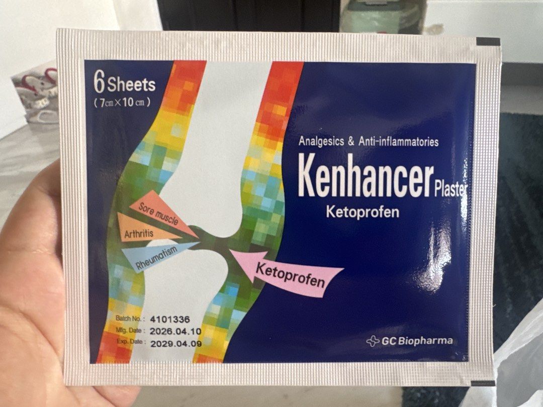 Ketoprofen patch (Category: Medical Supplies & Tools) located in Singapore. Submitted by j.adorejewel (Listing ID 1459577763, Image 1). Description: Long expiration date Buy 4 at $10.